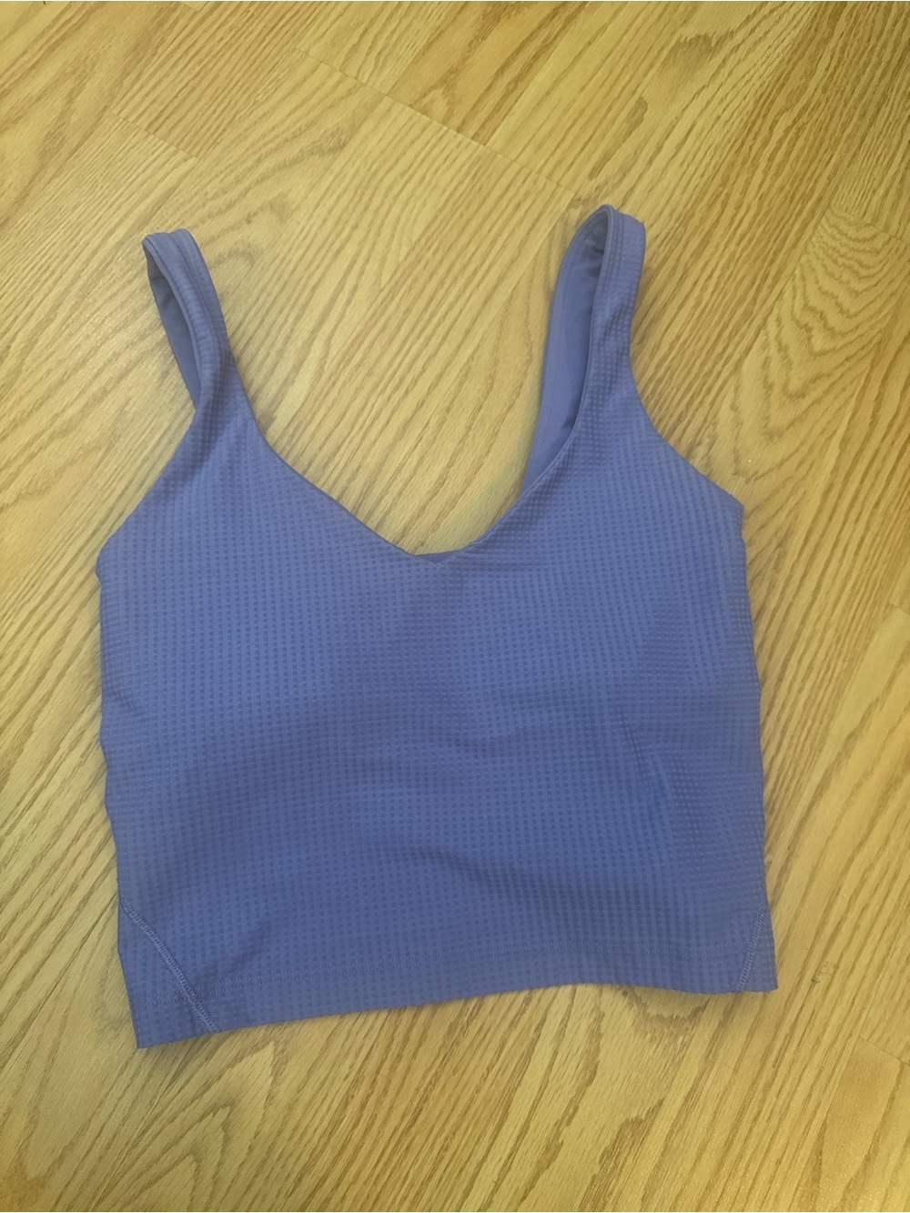 Women's Lavender Scoop Crop Tank Top